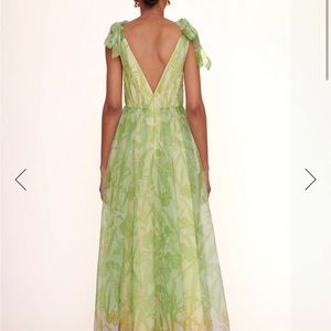 Staud Dandelion Dress Lime Magenta Wildflowers Size 4